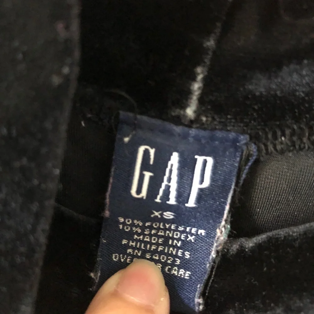 Y2K Gap Velvet Mock Neck Blouse Kids